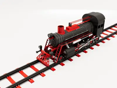 Old Train 3D model