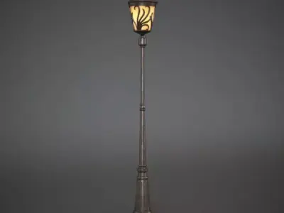 Vintage Street Lamp 3D model