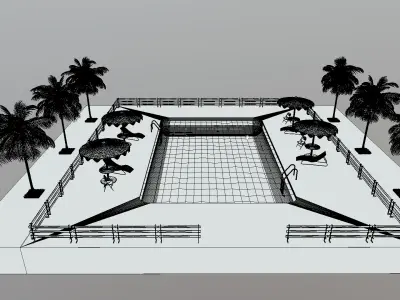 Swimming pool 3D model