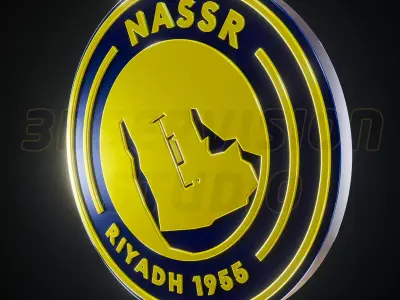 Al Nassr logo - Cinematic - 3D print 3D model