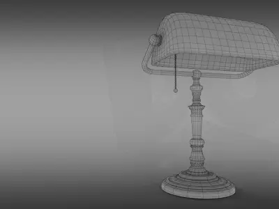 The bankers lamp 3D model