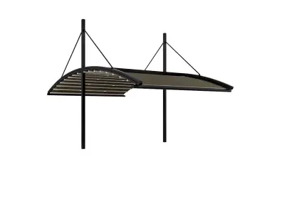 Motorized Pergola 6a oil rubbed bronze 3D model