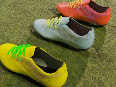 Realistic Soccer Football Shoe 3D model