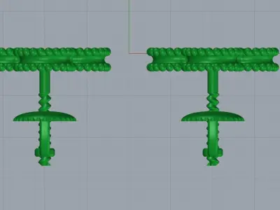 earrings 3D print model