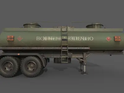 Fuel Semi-Trailer 3D model