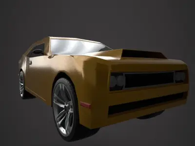 Low Poly - Game Ready 3D Car Low-poly 3D model
