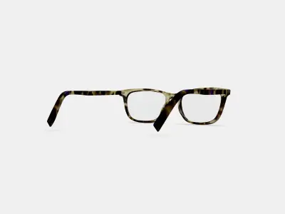 Welty Low Bridge Fit Eyeglasses in Violet Magnolia 3D model