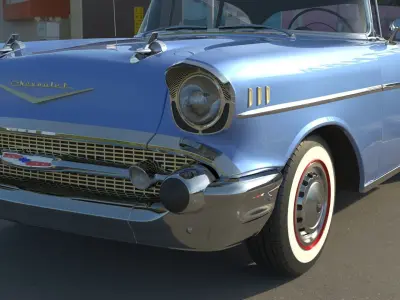 Chevrolet 1957 BelAir Sport coupe 3D model