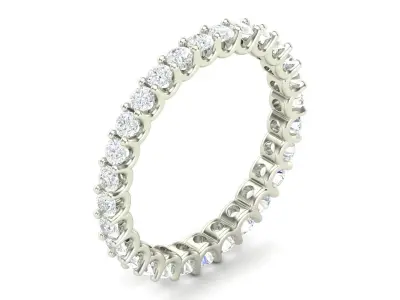 U Shaped Eternity Ring 2 point 3 mm stone size swiss 19 and EU59 3D print model