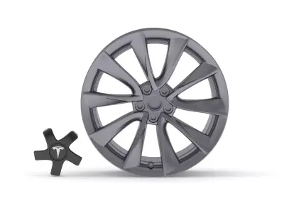  Tesla Car Rim 02 3D model