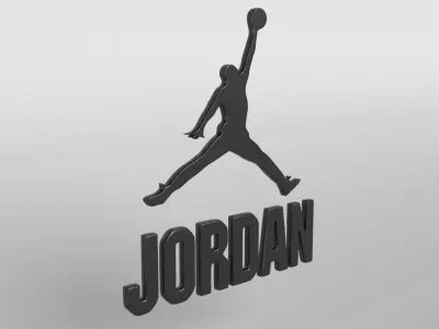Jordan Logo version3 001 Free 3D model