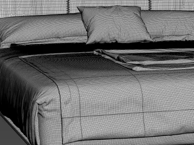 B and B Italia Alys Style Modern Bed  3D model