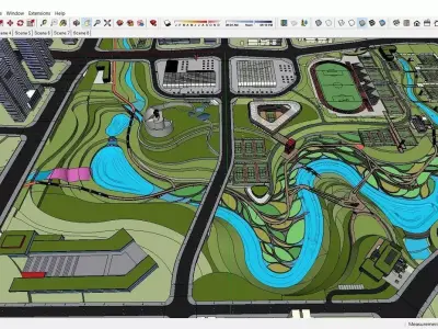 Sketchup Sport - Park 111 3D model