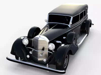 Mercedes 770 Staff Car rev 3D model