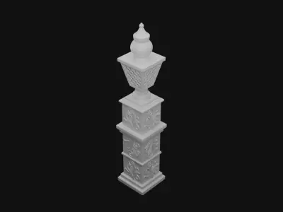 Decorative Pillar 3D model buy
