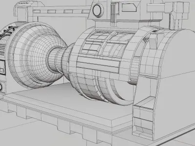 Spacecraft machinery Game Assets item7 3D model