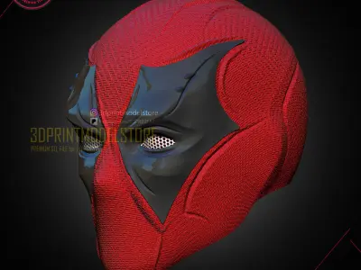 Marvel Deadpool Mask - Props Cosplay Helmet 3D print model