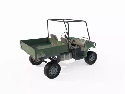 Modern vehicle small truck 3D model