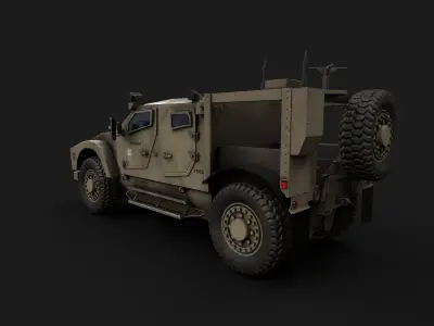 oshkosh matv lowpoly Low-poly 3D model