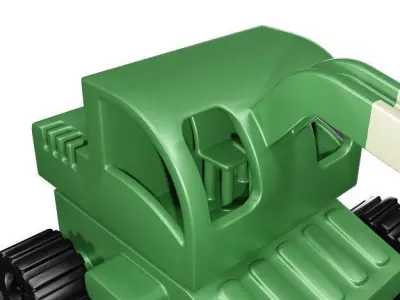 Fabulous Bulldozer Toy Low-poly 3D model