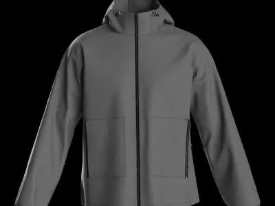 Male jacket 3D model