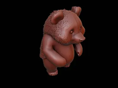 Panda Animal Sculpture 3D print model purchase