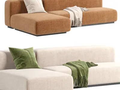 Prostoria Sofa Klaster Modular Sofa By Dasmoebel 3D model