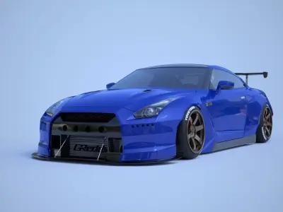 nissan GTR-R35 pandem 3D model