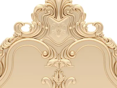 Bed Ornament Frame 1 - For CNC and Interior 3D model