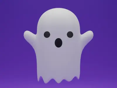 Cartoon Cute Ghost 3D model