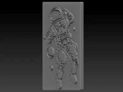 Astronot plastic shelf 3D print model