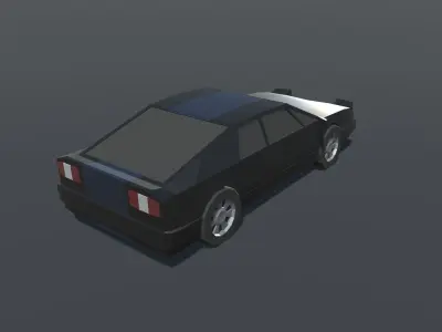 Sport car lowpoly Low-poly 3D model purchase