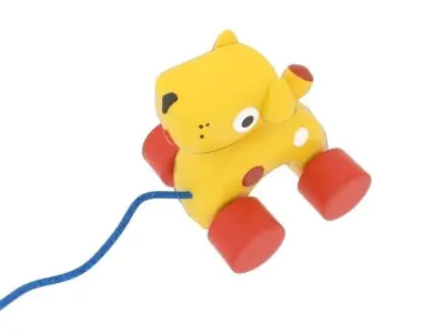 Oiiotoys Dog Pull Toy Low-poly 3D model