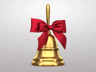 Christmas Bell 03v PBR 3D model