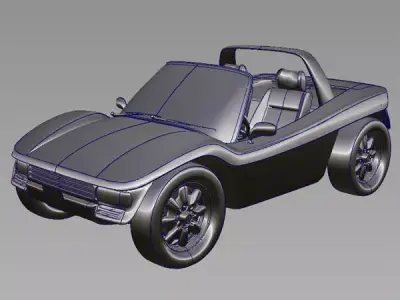 BuggyAS1 sports car Free 3D model