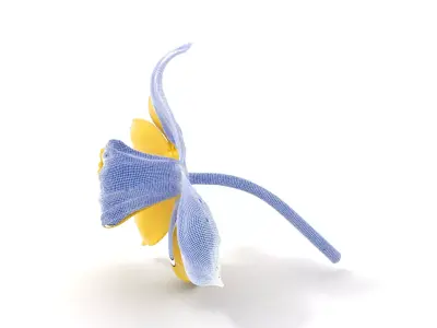 Bright Daffodil model pack Low-poly 3D model