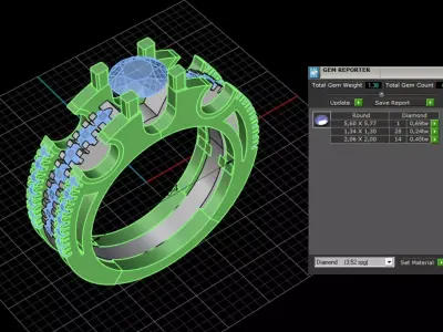 ring woman  3D print model 50