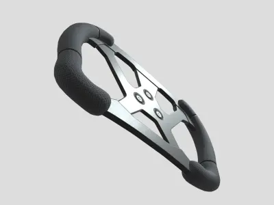 Steering Wheel F1 Low Poly PBR Realistic Low-poly 3D model