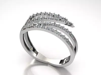 Double-sided ring Free 3D print model