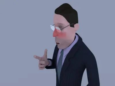 bob- rigged character- with texture Free 3D model