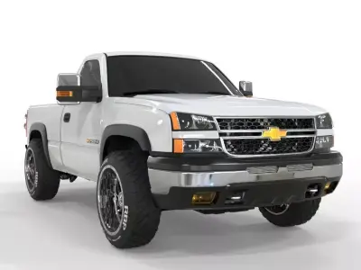 chevrolet silverado 2006 lifted edition  3D model