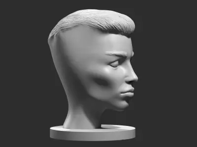 human woman head modern sculpture 3d print model 110 3D print model