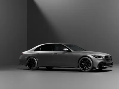 Realistic Rigged Brabus Car Detailed  and Animation Ready 3D model