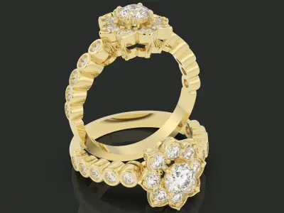 Star Ring  3D print model