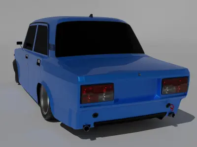 High-poly Vaz-2107 styling  3D model