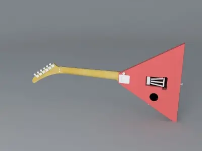 1990 Kramer Russian Balalaika guitar Free 3D model