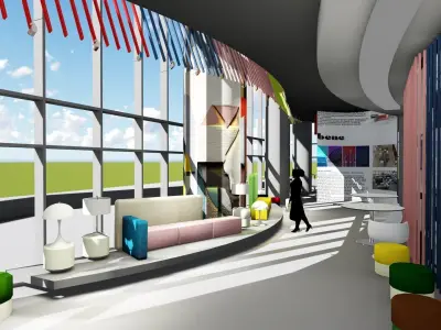 Parametric Office Design Set 3D model