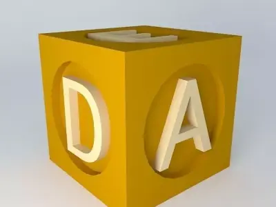 Wooden Blocks Free 3D model