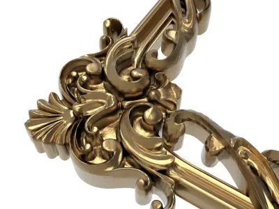 Carved Picture Frame 3D model