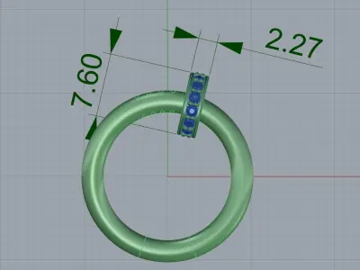Ring Juste Un Clou 3D print model